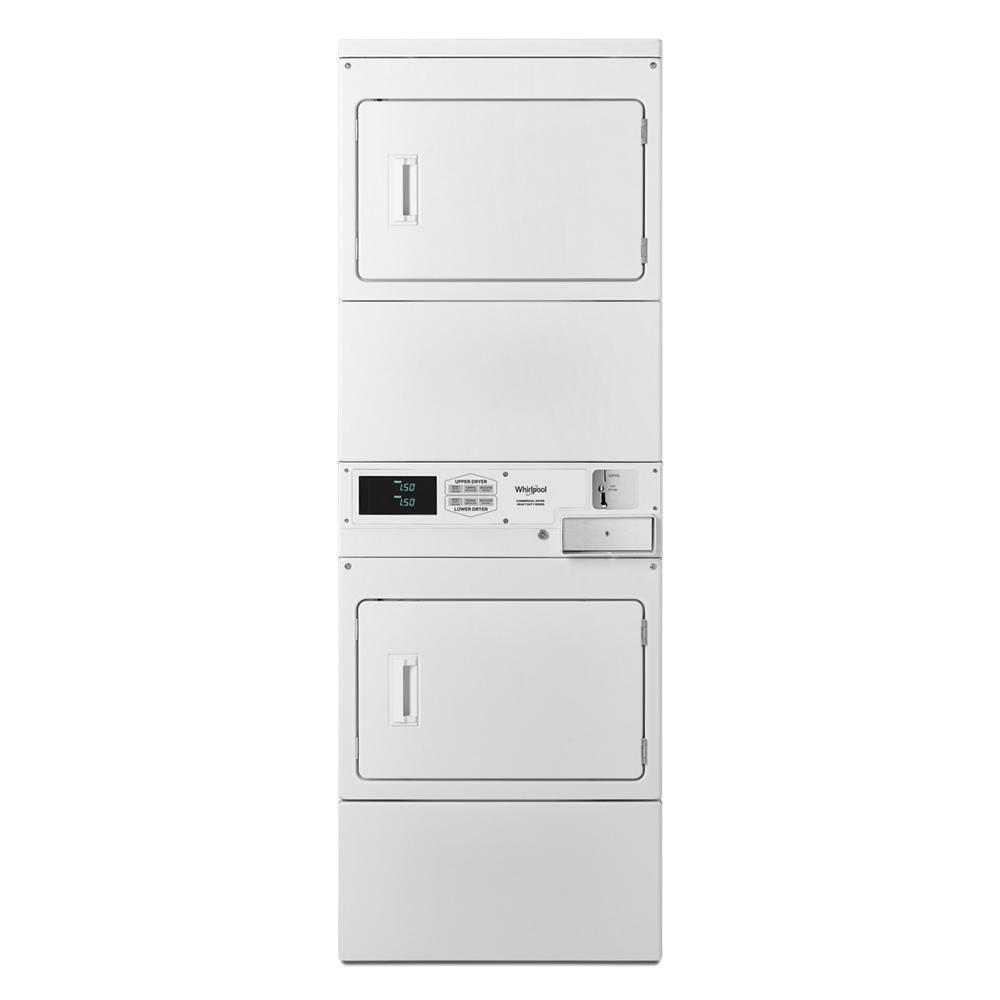 Whirlpool Commercial Electric Stack Dryer with Factory-Installed Coin Drop and Coin Box