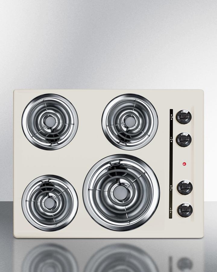 Summit SEL03 24" Wide 4-burner Coil Cooktop