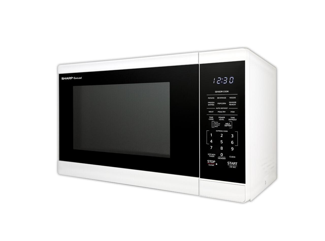 Sharp 1.4 cu. ft. White Countertop Microwave Oven