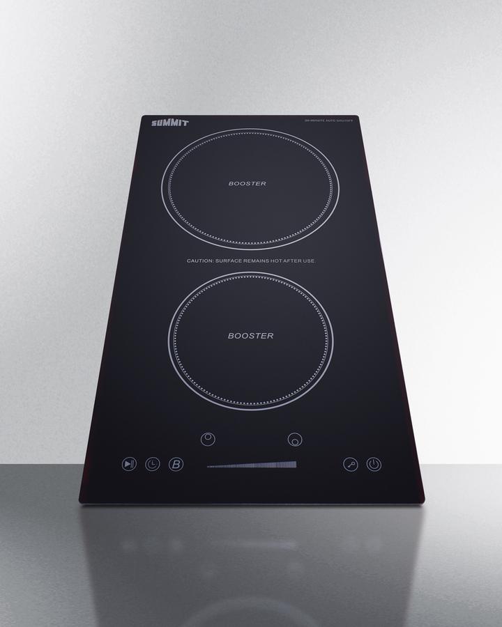 Summit SINCH230V2B 12" Wide 208-240v 2-zone Induction Cooktop With Safety Shutoff
