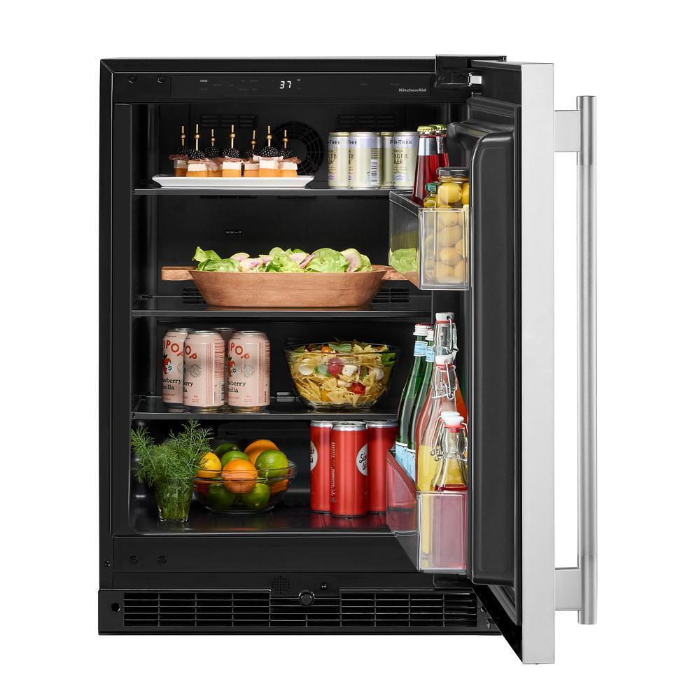 Kitchenaid KURR124SSB 24" Undercounter Refrigerator with Stainless Steel Door