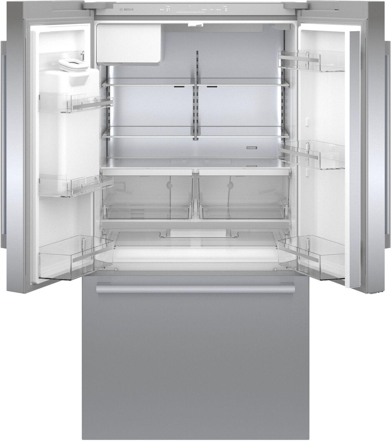 Bosch B36CD50SNS 500 Series French Door Bottom Mount Refrigerator 36" Stainless steel (with anti-fingerprint), Total No Frost