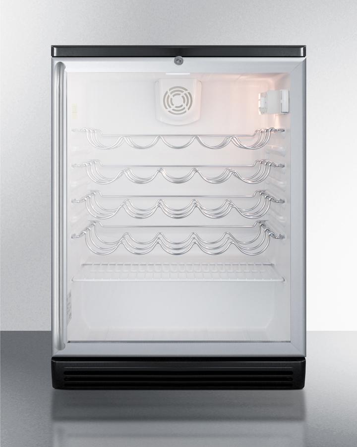 Summit SWC6GBLBISH 24" Wide Built-in Wine Cellar