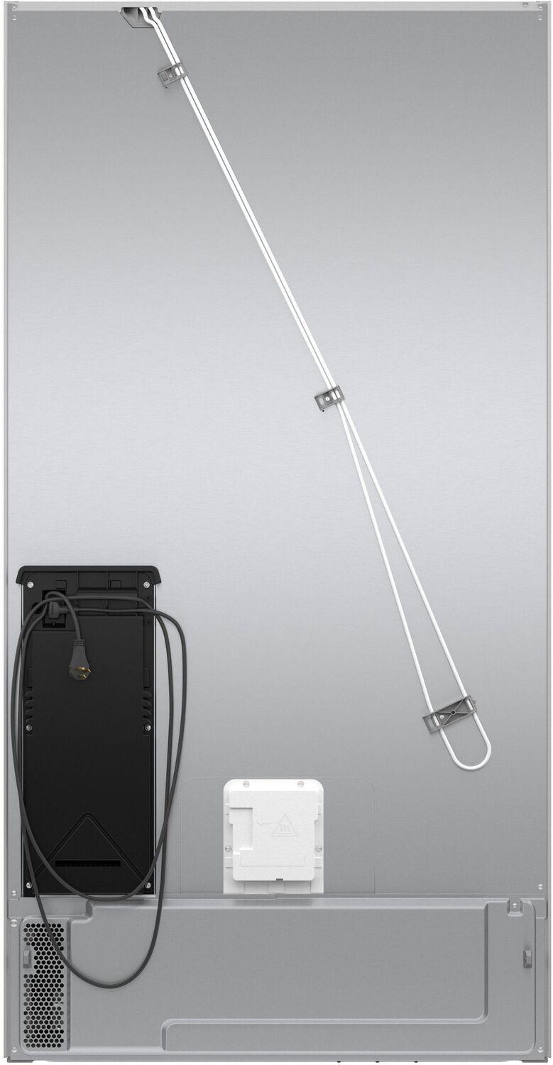 Bosch B36FD10ENS 100 Series, French Door Bottom freezer, multi door, 36'', Brushed steel (with anti-fingerprint), Total No Frost