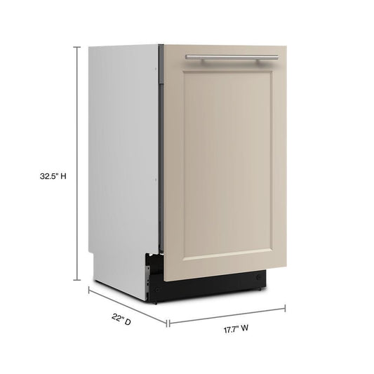 Whirlpool UDPS5118SP 18" Panel-Ready Dishwasher with Flush Install - 48 dBA