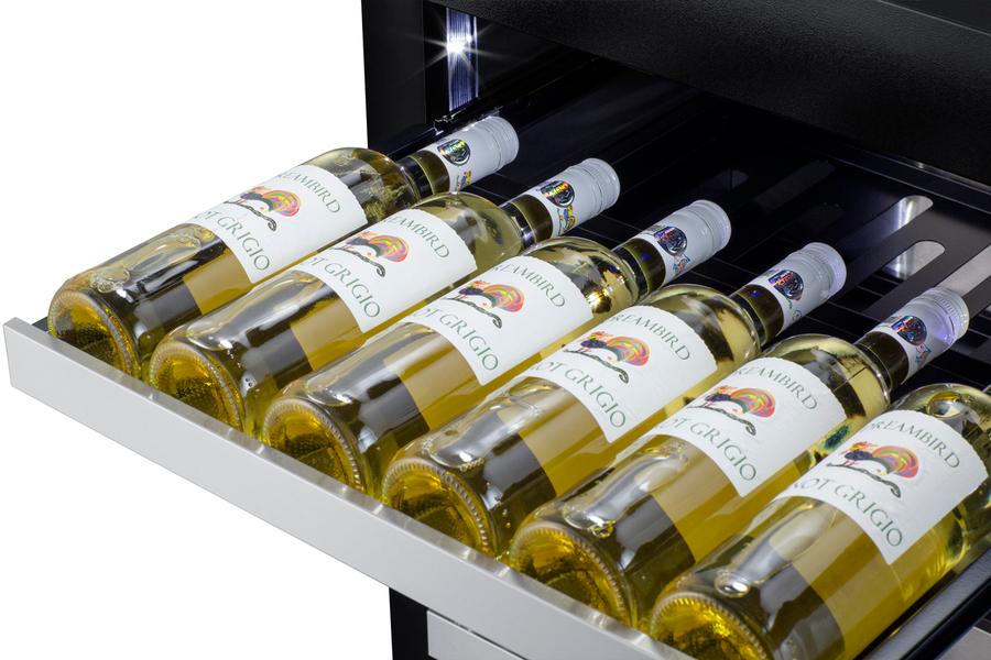 Summit SDHW2442PNR 24" Wide Built-in Wine Cellar (panel Not Included)