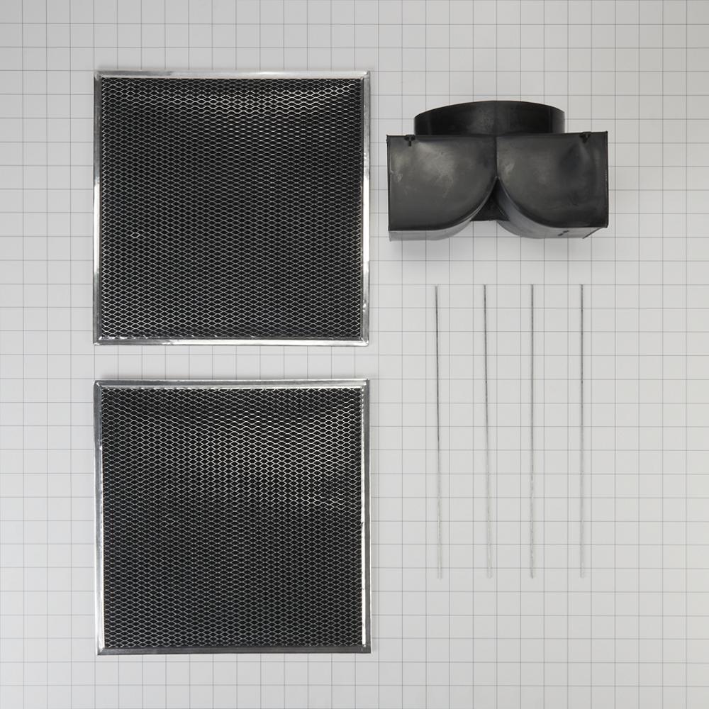 Whirlpool W11548459 Range Hood Wall Canopy Recirculation Kit for Models WVW73UC0LS and WVW53UC0LS