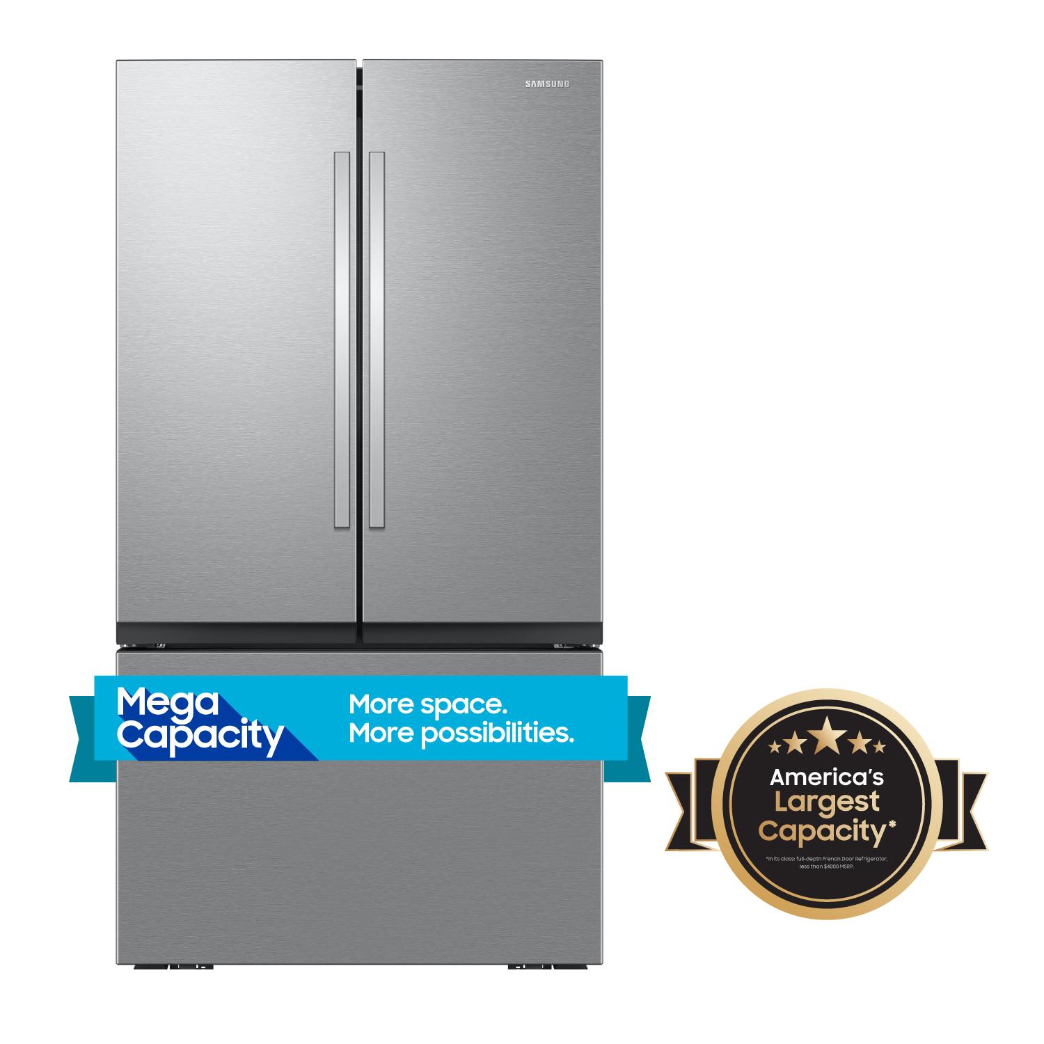 26 cu. ft. Mega Capacity Counter Depth 3-Door French Door Refrigerator with  Four Types of Ice in Stainless Steel