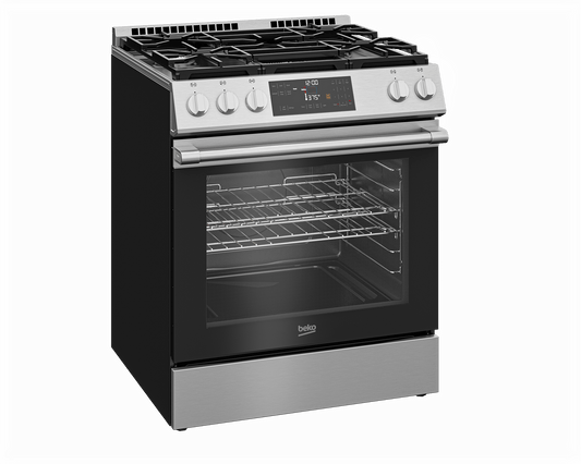 Beko SLGR30523SS 30" Slide-In Range