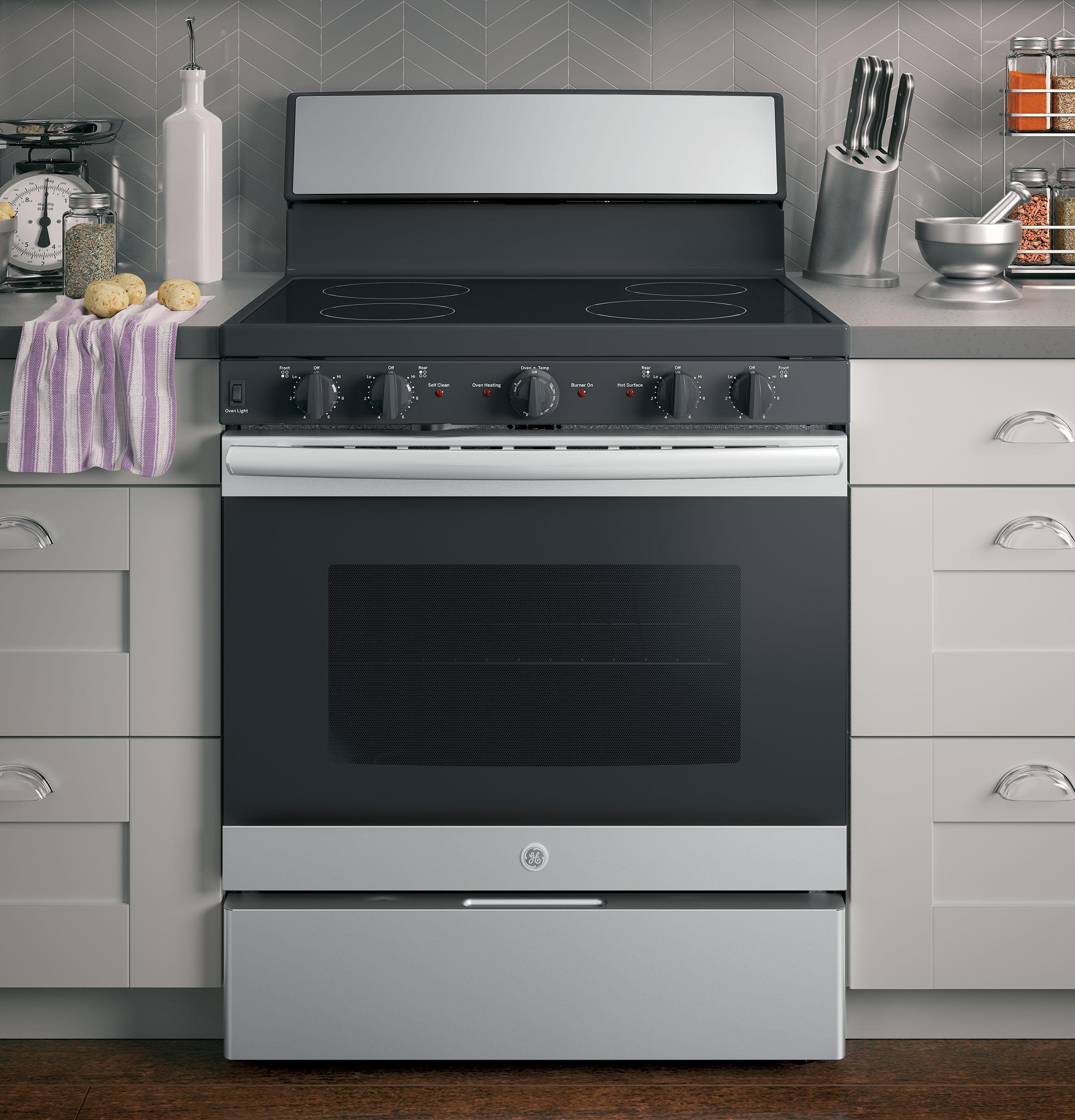 GE 30" Free-standing Electric Radiant Smooth Cooktop Range