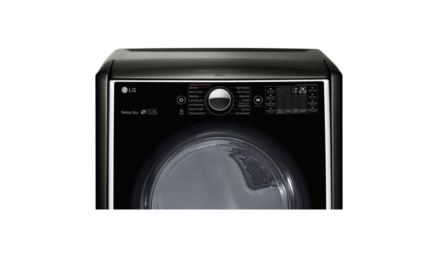 Lg DLGX5006K 7.4 cu.ft. Ultra Large Capacity TurboSteam™ Gas Dryer w/ On-Door Control Panel