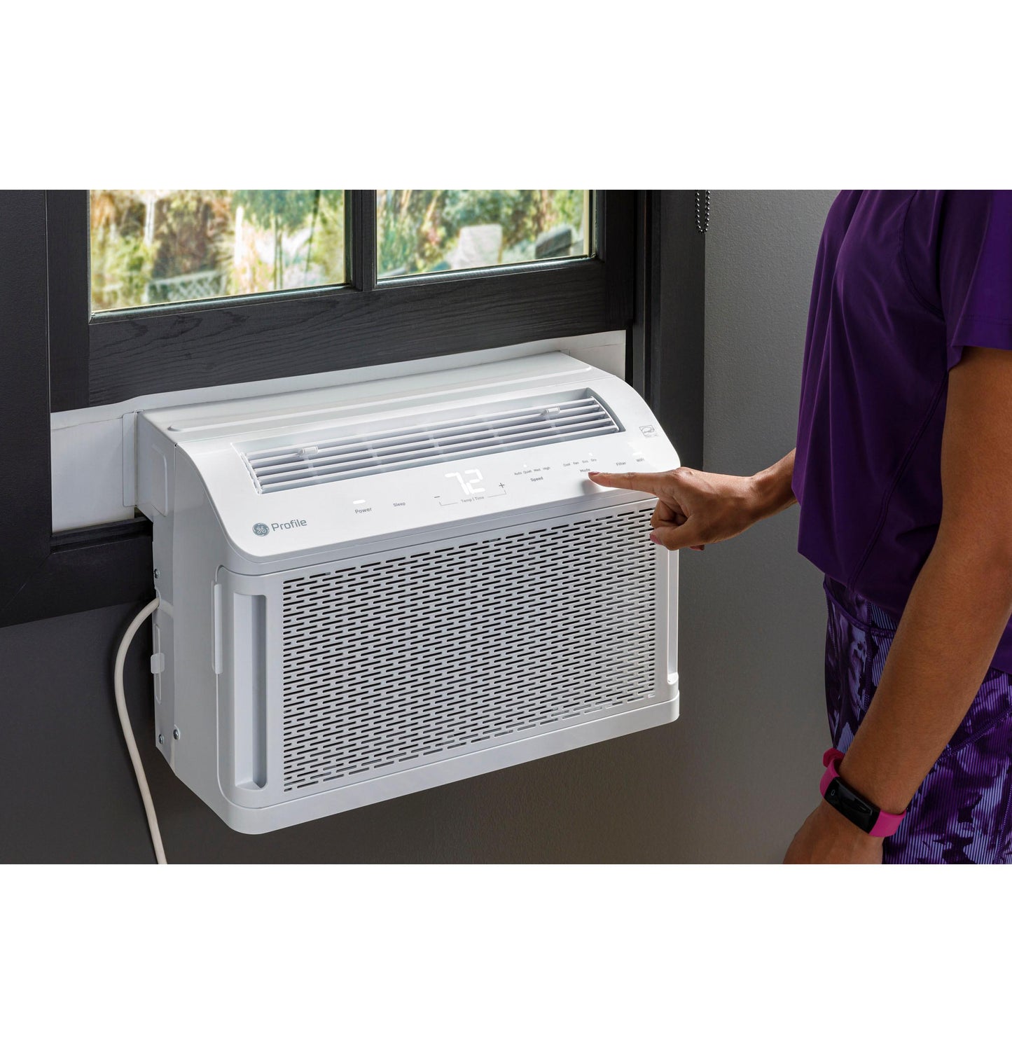 PHNT10CC GE Profile ClearView™ ENERGY STAR® 10,300 BTU Inverter Smart Ultra Quiet Window Air Conditioner for Medium Rooms up to 450 sq. ft.