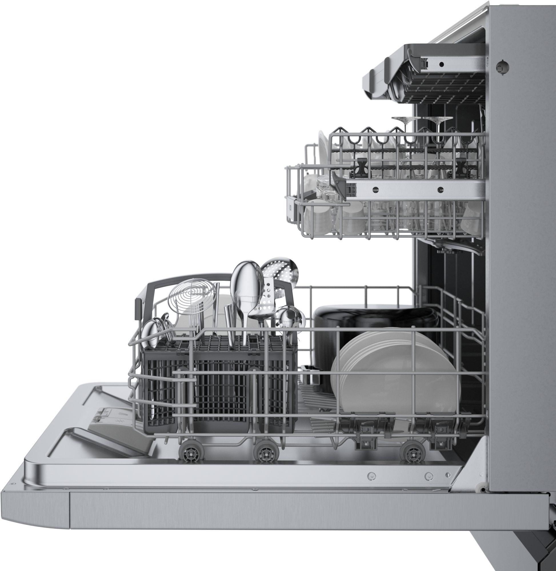 Bosch SGE78C55UC 800 Series Dishwasher 24" Stainless Steel Anti-fingerprint