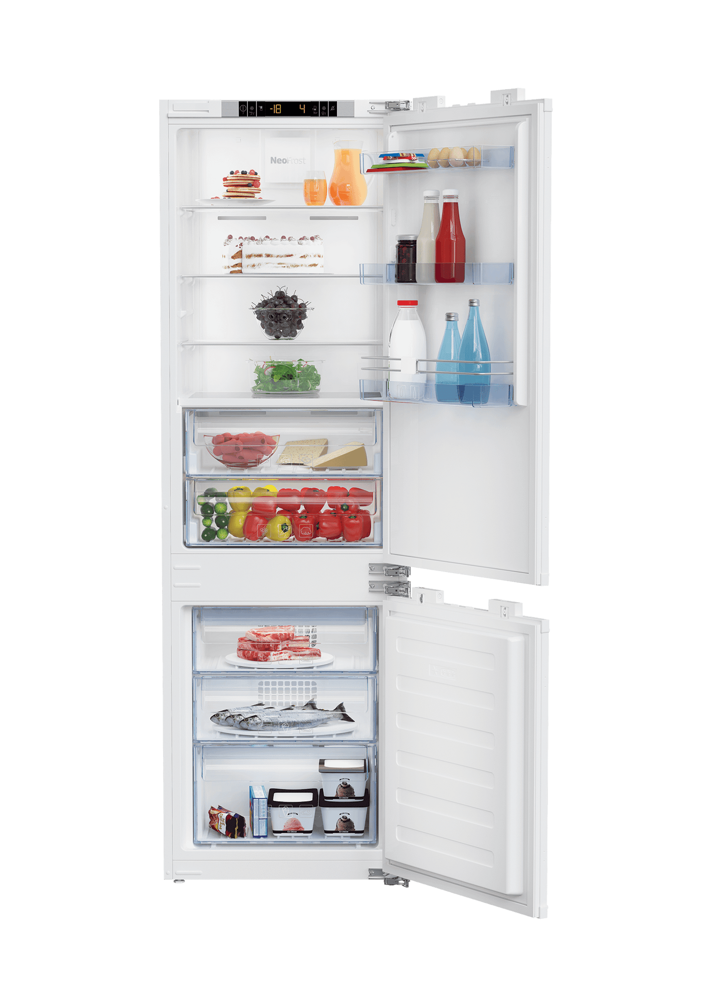 Beko BBBF2410 24" Freezer Bottom Built-In Refrigerator