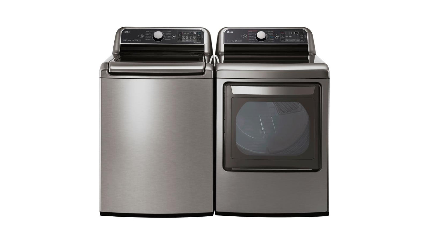 Lg DLEX7600VE 7.3 cu. ft. Ultra Large Capacity TurboSteam™ Electric Dryer with EasyLoad™ Door
