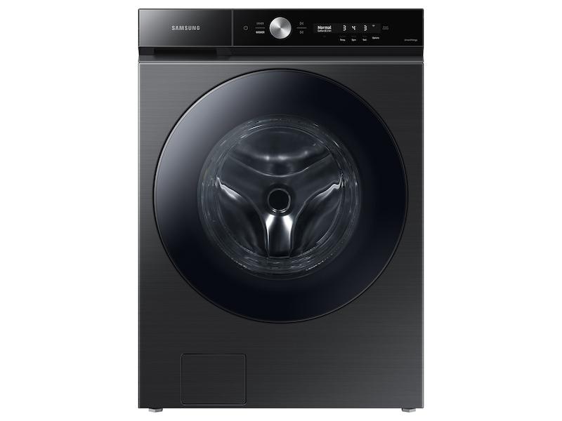 Samsung Bespoke 5.3 cu. ft. Ultra Capacity Front Load Washer with Super Speed Wash and AI Smart Dial in Brushed Black
