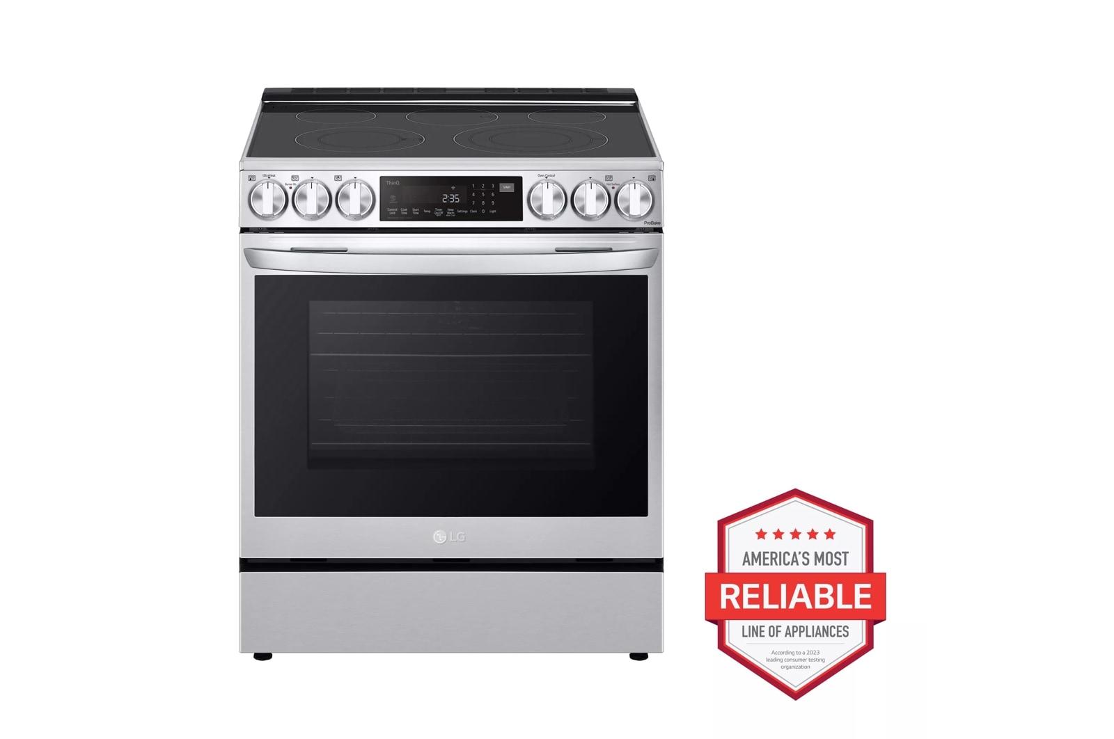 Lg 6.3 cu ft. Smart wi-fi Enabled ProBake Convection® InstaView® Electric Slide-In Range with Air Fry