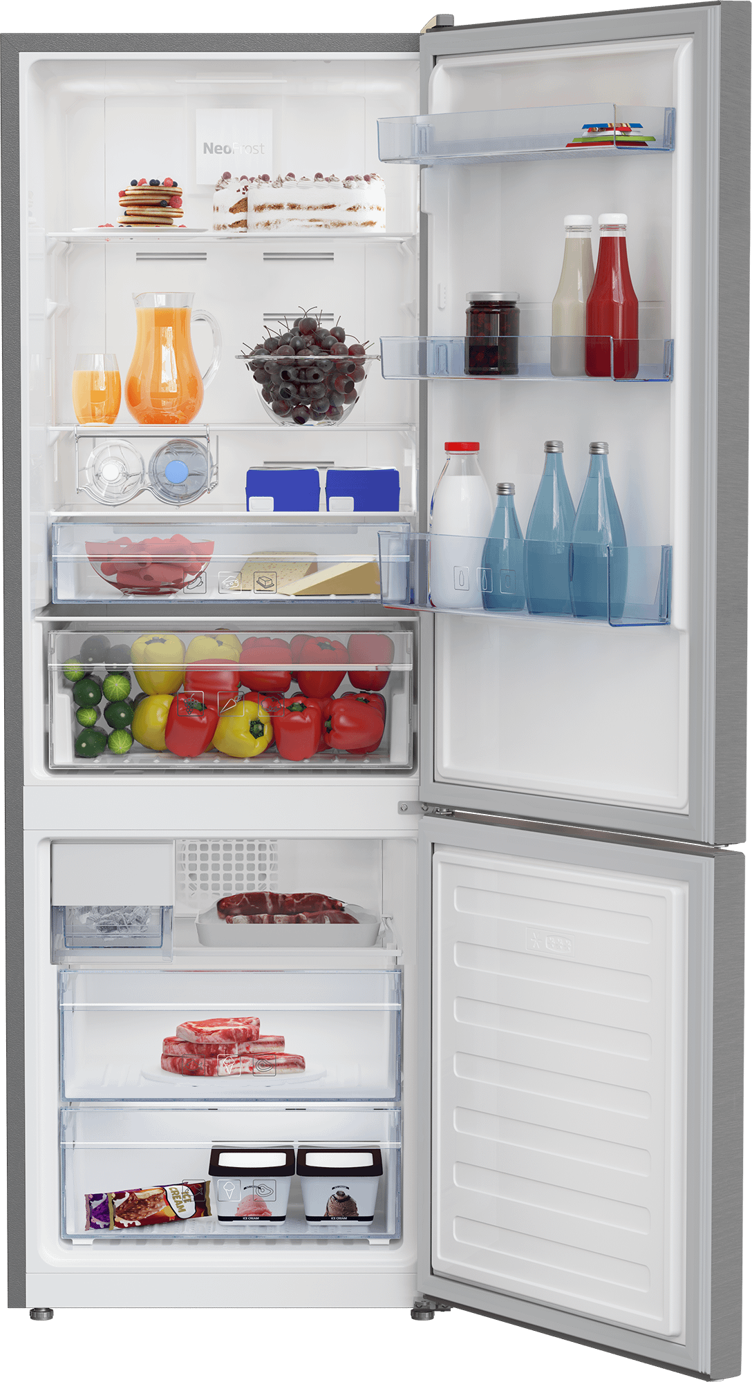 Beko 24", Bottom Freezer Refrigerator with -