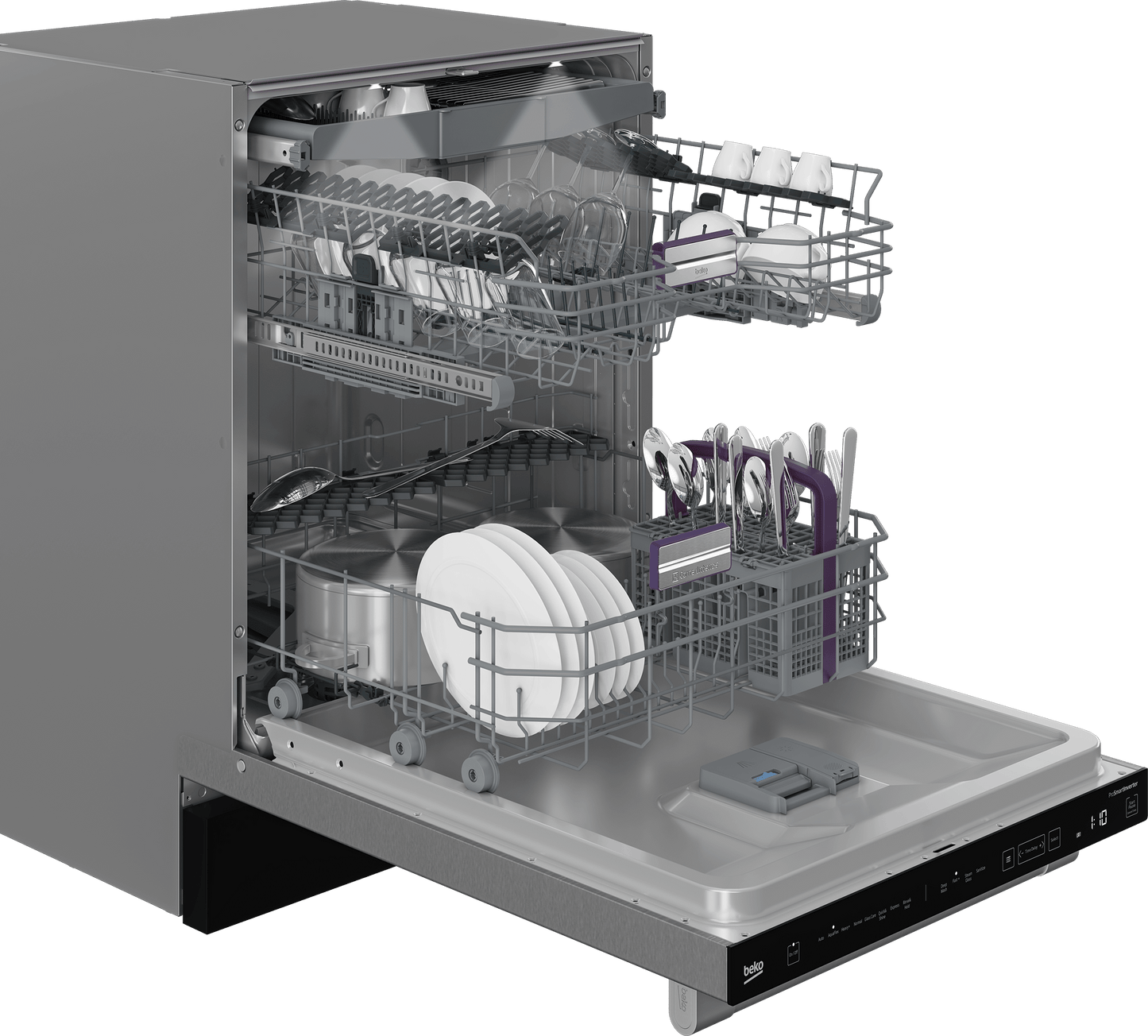 Beko DDT38532XHW Tall Tub Dishwasher with (16 place settings, 45.0