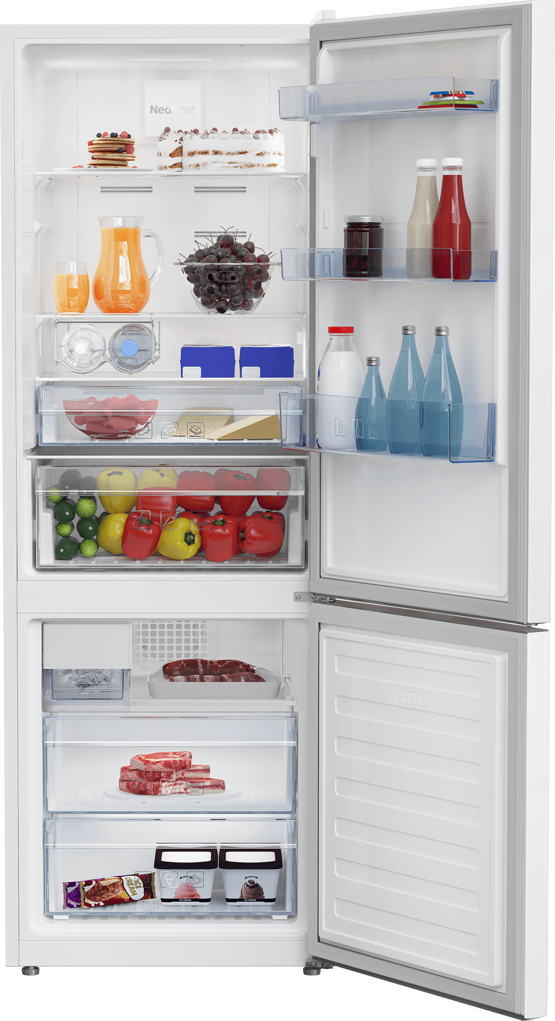 Beko 24", Bottom Freezer Refrigerator with -