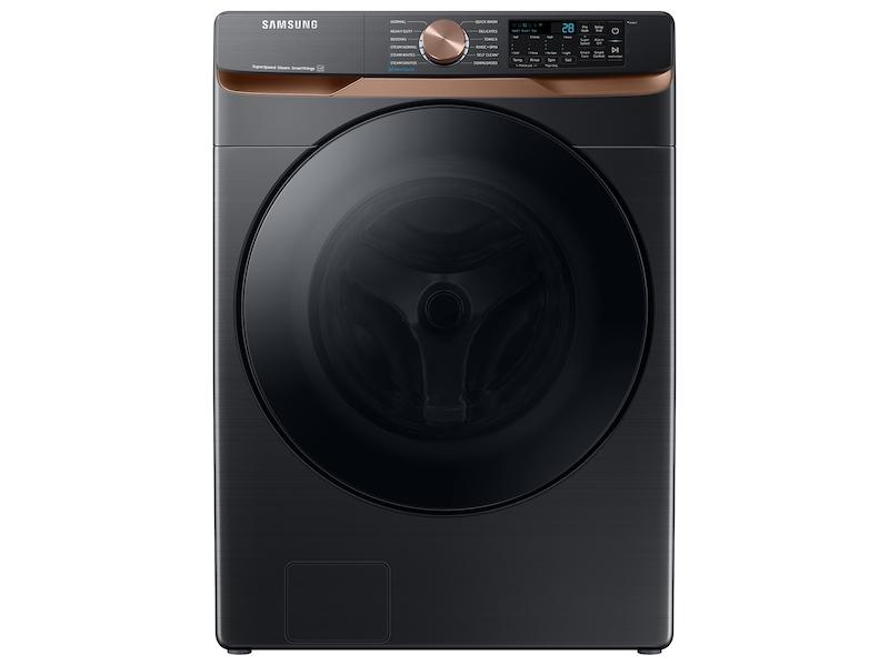 Samsung 5.0 cu. ft. Extra Large Capacity Smart Front Load Washer with Super Speed Wash and Steam in Brushed Black