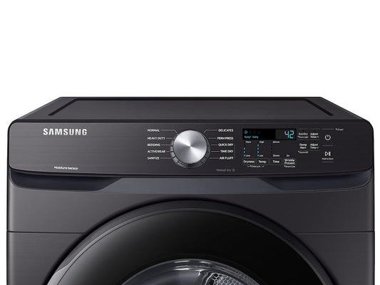 Samsung DVE45T6000V 7.5 cu. ft. Electric Dryer with Sensor Dry in Black Stainless Steel