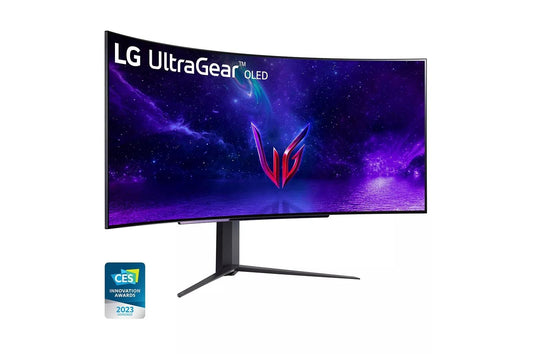 45GR95QEB LG UltraGear™ 45 Inch OLED Curved Gaming Monitor WQHD 1440P with 240Hz Refresh Rate 0.03ms Response Time - 45GR95QE-B