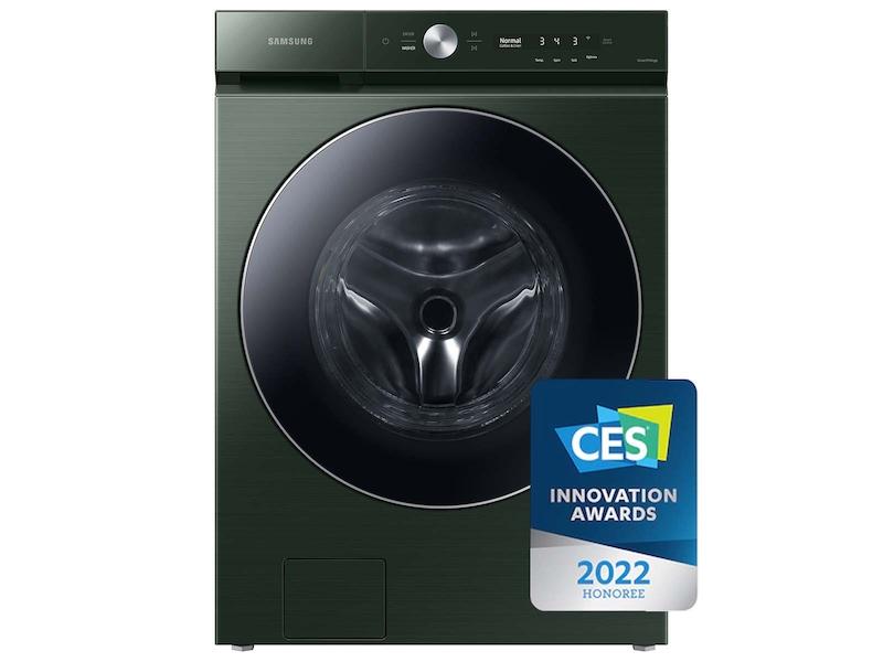 Samsung Bespoke 5.3 cu. ft. Ultra Capacity Front Load Washer with AI OptiWash™ and Auto Dispense in Forest Green