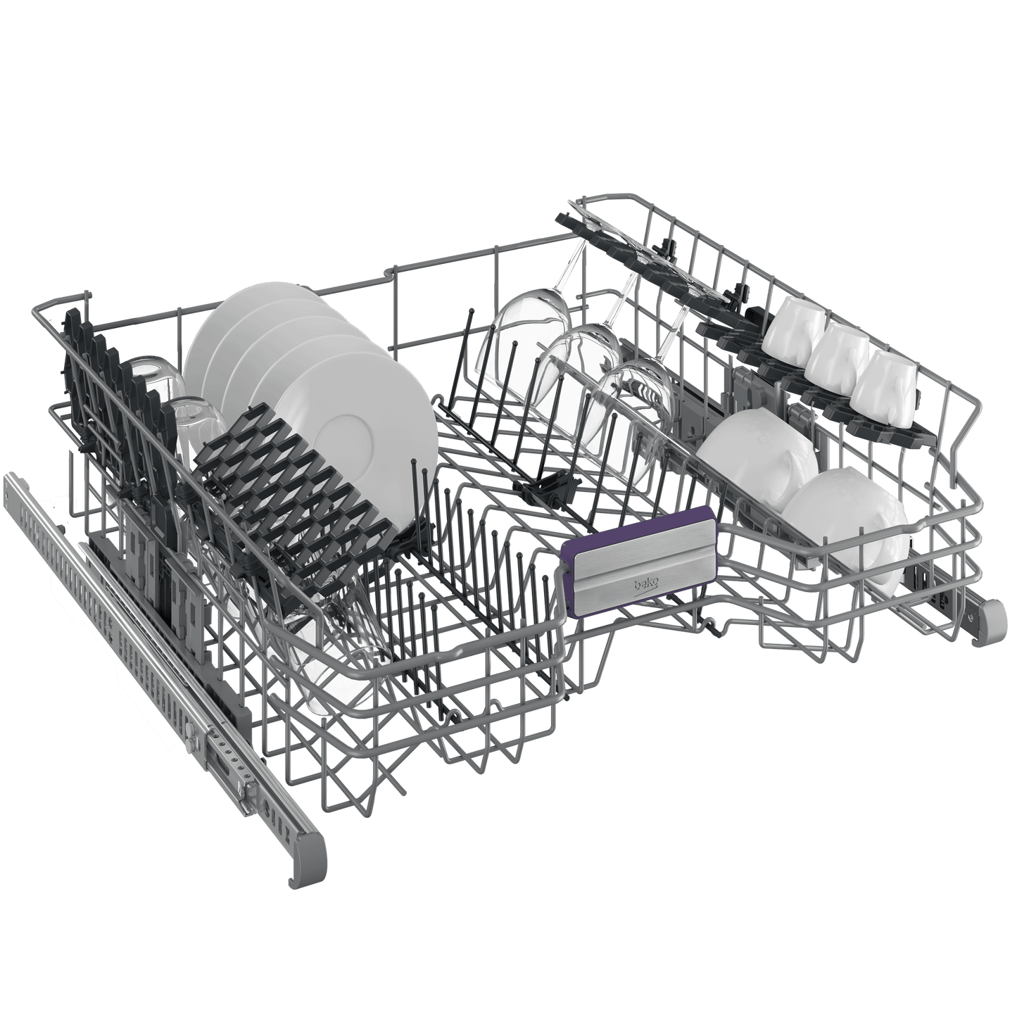 Beko DDT39434X Tall Tub Dishwasher with (16 place settings, 39.0