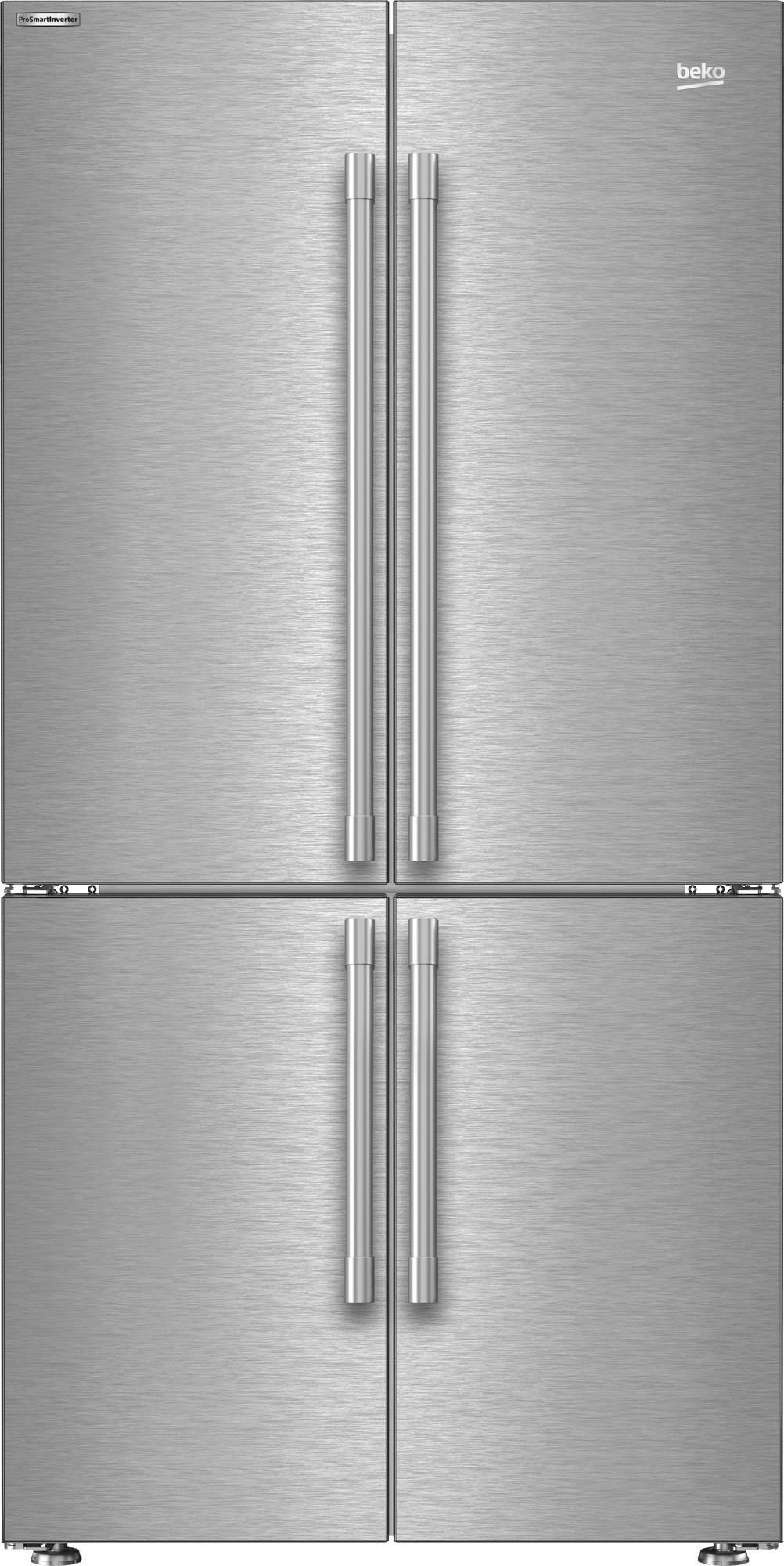 Beko BFFD3626SS 36" French Four-Door Stainless Steel Refrigerator with auto Ice Maker, Water Dispenser