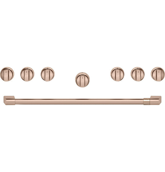 Cafe CXPR6HKPTCU CAF(EBACK)™ 36" Brushed Copper Handle & Knob Set for Pro Range and Rangetop
