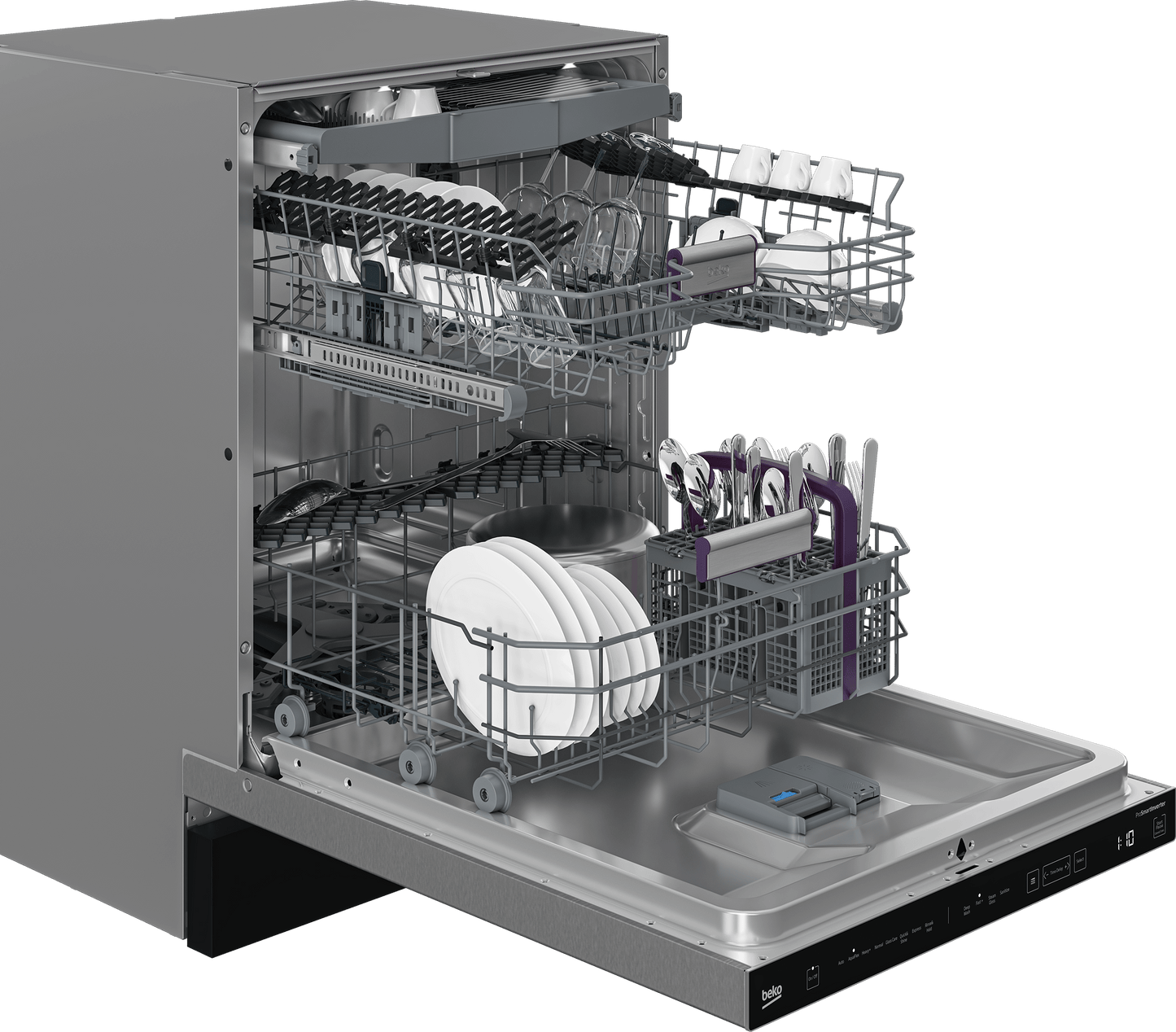 Beko DDT38532XIH Tall Tub Dishwasher with (16 place settings, 45.0