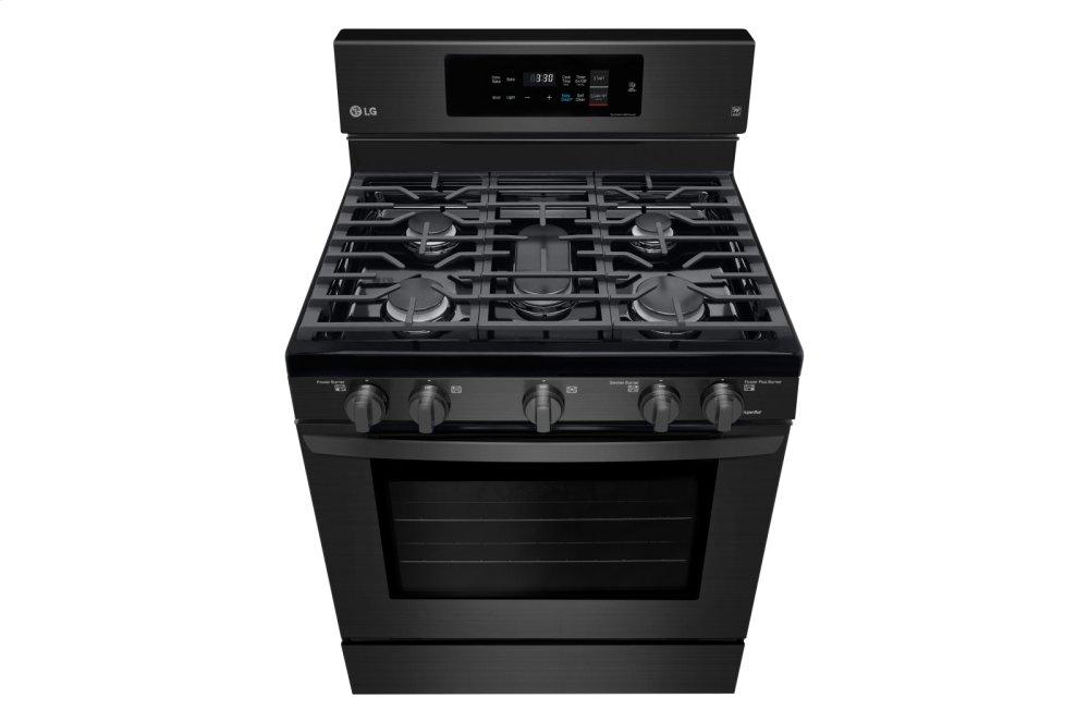 Lg LRG3194BM 5.4 cu. ft. Gas Single Oven Range with Fan Convection and EasyClean®