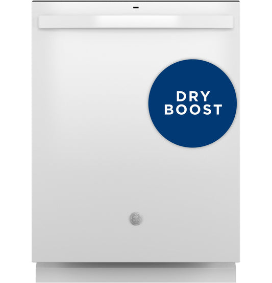 GDT550PGRWW GE® ENERGY STAR® Top Control with Plastic Interior Dishwasher with Sanitize Cycle & Dry Boost
