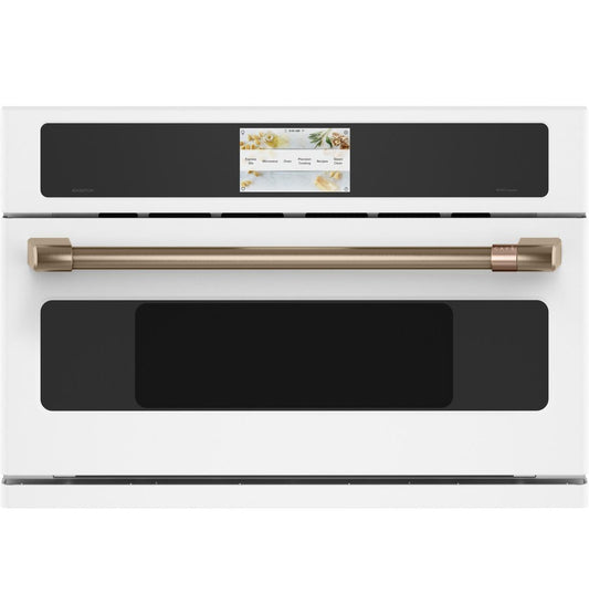 Cafe CSB913P4NW2 Caf(eback)™ 30" Smart Five in One Oven with 120V Advantium® Technology