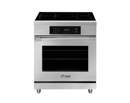 Dacor HIPR30S 30" Induction Pro Range, Silver Stainless Steel