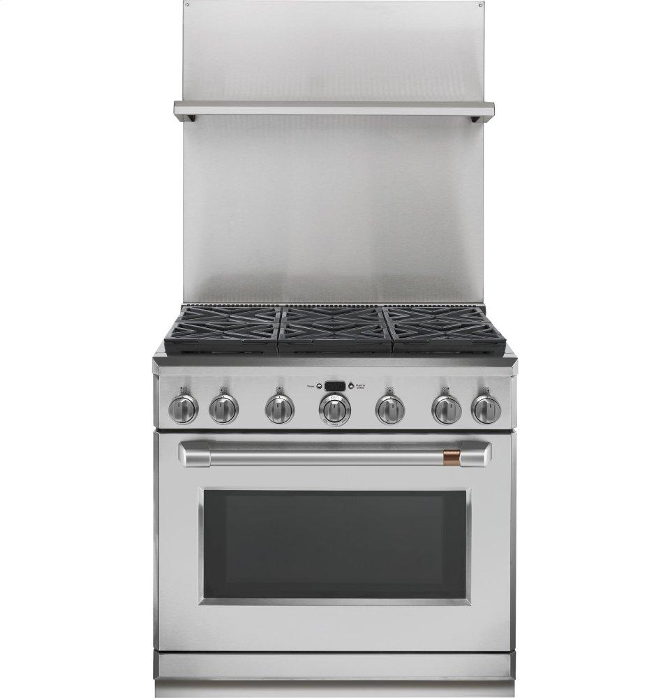 Ge Appliances UXADJB36PSS 36" Professional 30"-36" Adjustable Height Backsplash with Shelf