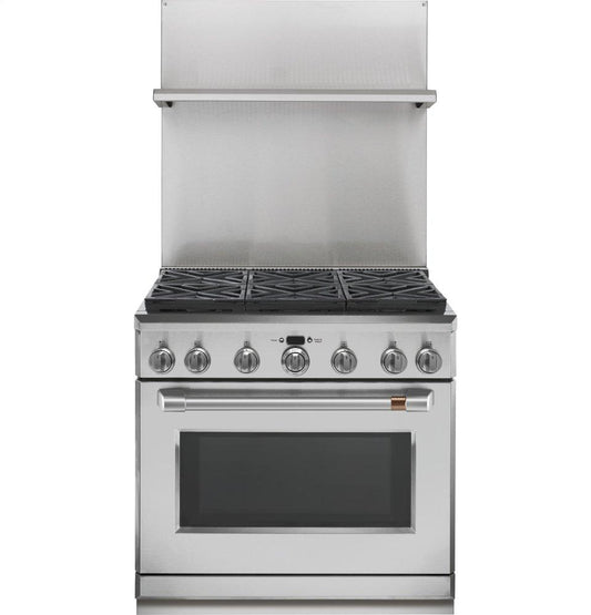 Ge Appliances UXADJB36PSS 36" Professional 30"-36" Adjustable Height Backsplash with Shelf