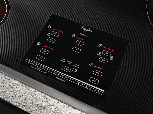 Whirlpool G9CE3675XS Gold® 36-inch Electric Ceramic Glass Cooktop with Tap Touch Controls