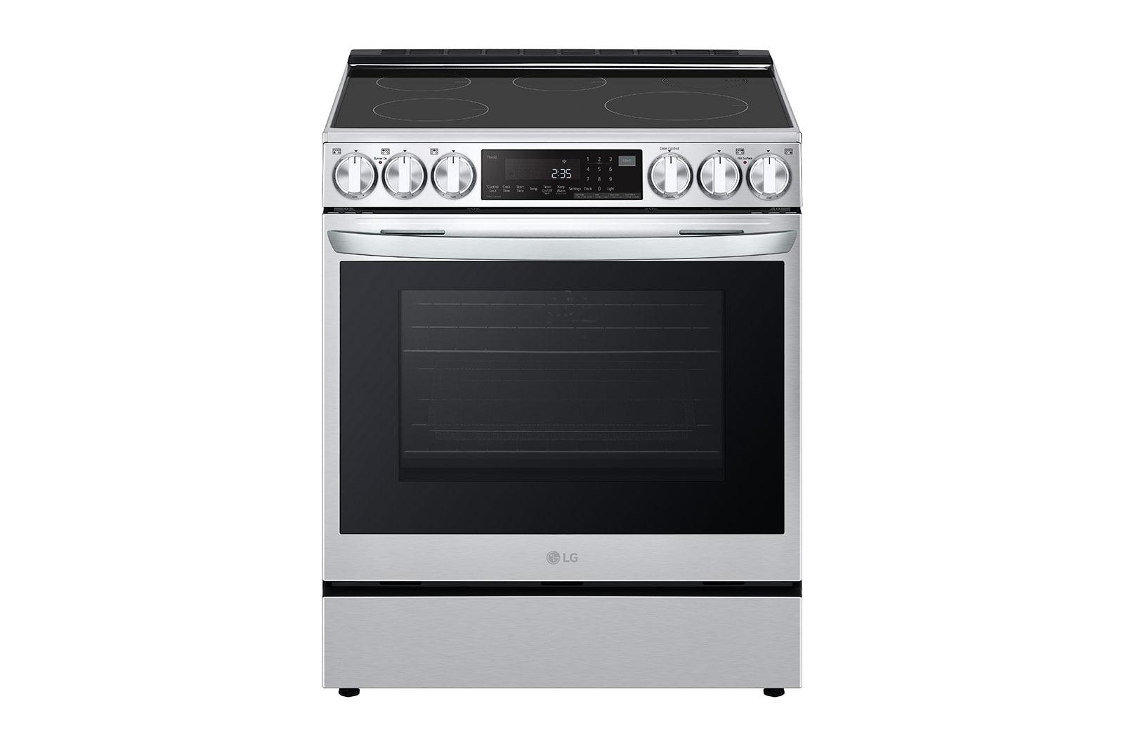 Samsung - 6.3 Cu. ft. Smart Instant Heat Slide-in Induction Range with Air Fry & Convection+ - Stainless Steel