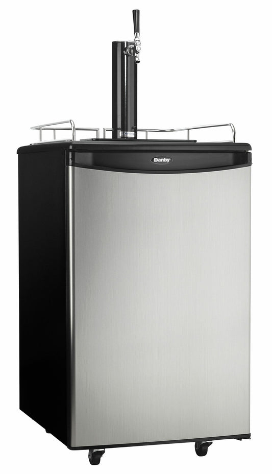 DKC054A1BSLDB Danby 5.4 cu. ft. Single Tap Keg Cooler in Stainless Steel Look