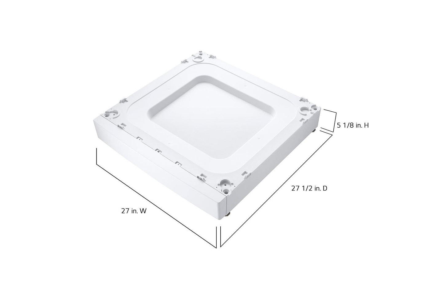 Lg WDPS2W ADA Compliant Laundry Pedestal Riser - White