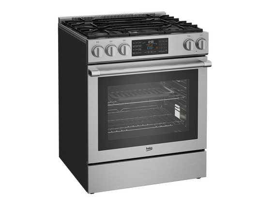 Beko SLGR30532SS 30"" Slide-In Range