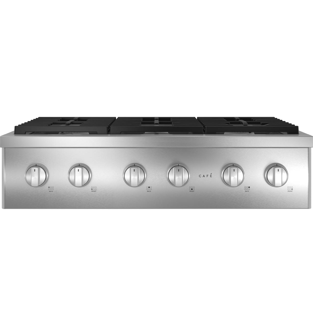 Cafe CGU366P2TS1 CAF(EBACK)™ 36" Commercial-Style Gas Rangetop with 6 Burners (Natural Gas)