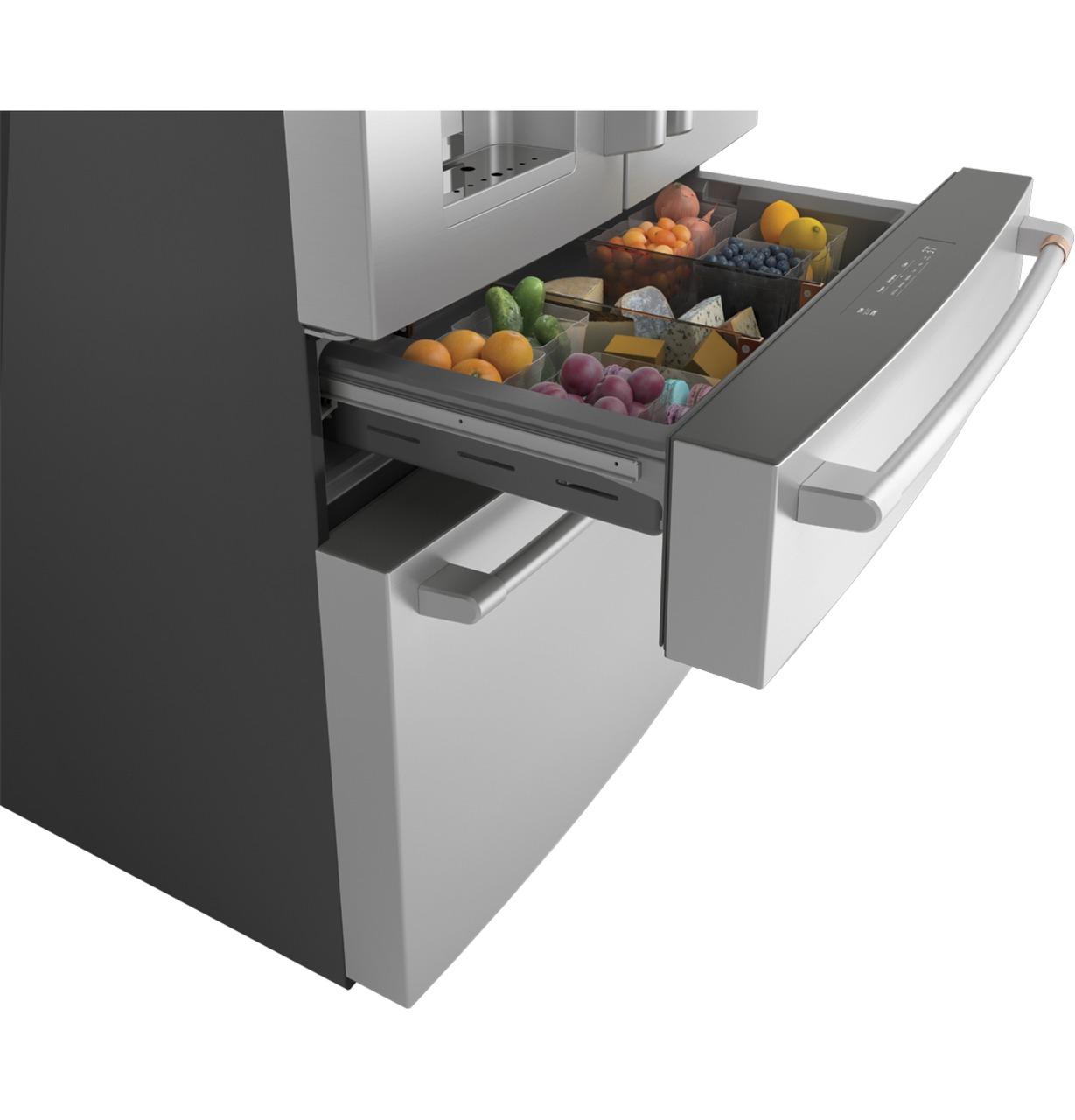 Cafe CVE28DP2NS1 CAF(EBACK)™ ENERGY STAR® 27.8 Cu. Ft. Smart 4-Door French-Door Refrigerator