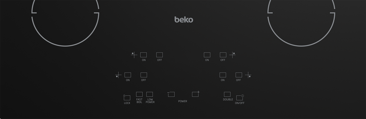 Beko ECTM24102 24" Built-In Electric Cooktop with 4 Burners and Touch Control