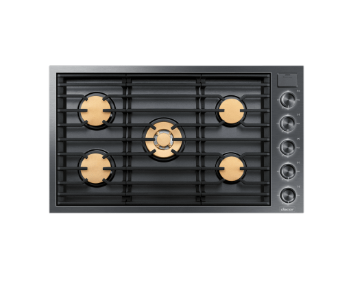 Dacor 36" Gas Cooktop, Graphite Stainless Steel, Natural Gas