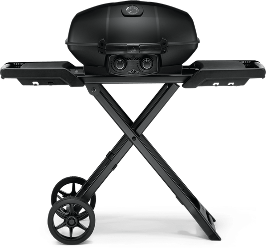 Napoleon Bbq PRO285XMKPHM Phantom TravelQ PRO 285 Portable Gas Grill with Scissor Cart , Propane, Matte/Matt Black
