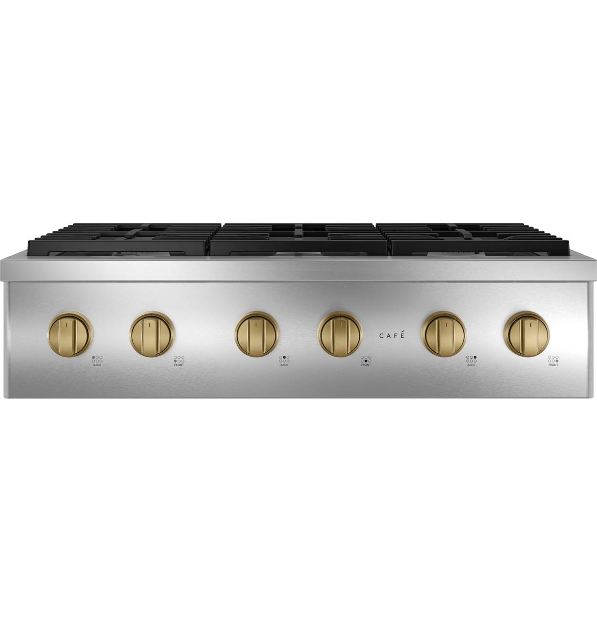 Cafe CGU366P2TS1 CAF(EBACK)™ 36" Commercial-Style Gas Rangetop with 6 Burners (Natural Gas)