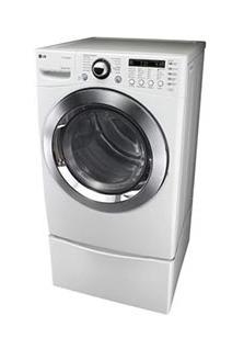 Lg DLEX3360W 7.4 cu.ft. Ultra-Large Capacity SteamDryer™ with NeveRust™ Stainless Steel Drum (Electric)